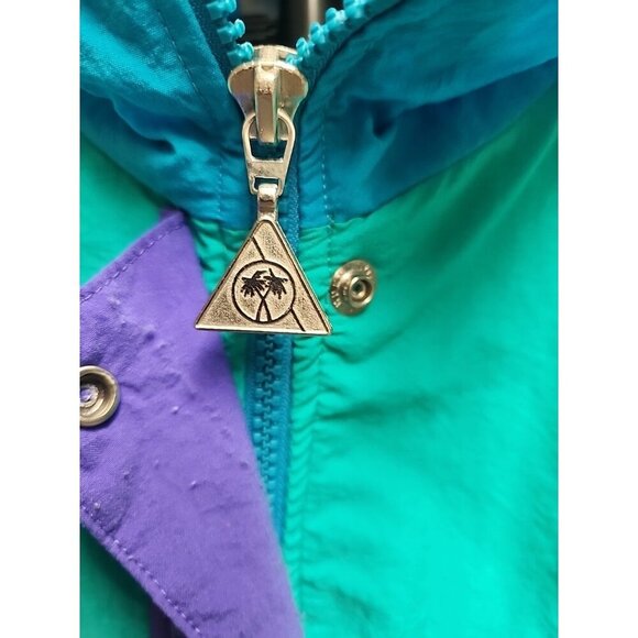 Vintage 80s Casual Isle Color Block Neon Track Suit Size XL Excellent Condition - Picture 5 of 13